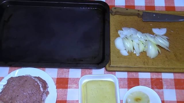 Свинина Запеченная с Ананасом и Сыром. Мясо по французски с ананасом