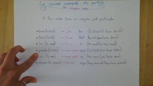 Perfect part 2 - irregular verbs with "avoir"