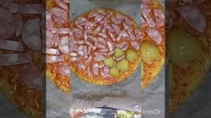 Быстрая пицца из доширака