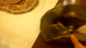 Шляпа шкатулка из папье маше.