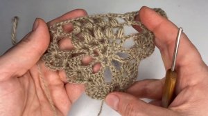 Шаль крючком «Шишки сосны» (SUB) ? crochet shawl tutorial