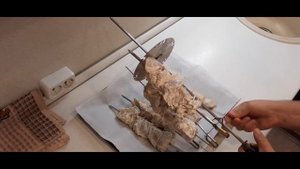 Свинина в духовке на шашлычнице