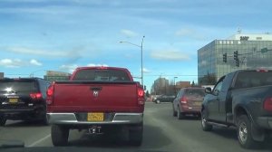 #234 США Аляска Анкоридж Дорога от дома на машине Первое видео за рулем