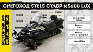 Снегоход Stels СТАВР MS600 LUX (В чёрном цвете)