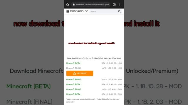 How to download Minecraft Pocket Edition v1.18 #shorts #minecraft #minecraftpe смотреть онлайн