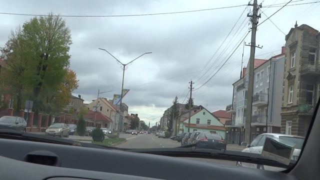 Едем по Гусеву в центр города смотреть онлайн