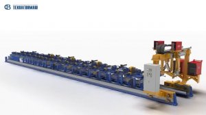 Универсальная линия сборки, сварки лонжеронов полуприцепов.