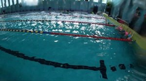 Г.Видное, Бассейн "Дельфин", отчетный заплыв группы первого года обучения!