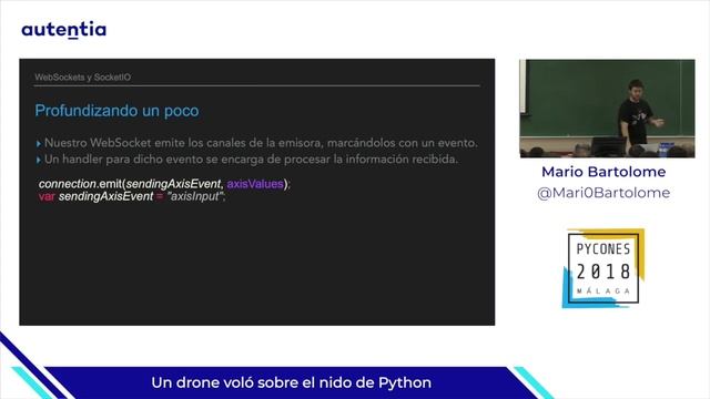 Un dron voló sobre el nido de Python - Mario Bartolomé PYCONES 2018 смотреть онлайн