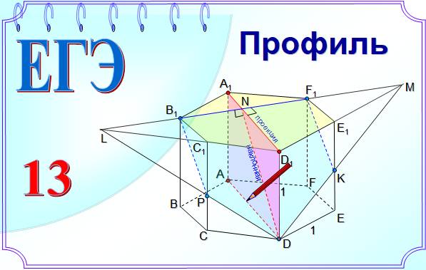 Диагональное сечение Куба. Теорема о следе. Построить сечение Призмы методом следа.