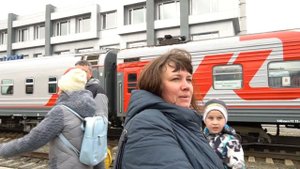 Поезд Победы не вместил всех желающих прокатится по маршруту Южно-Сахалинск-Корсаков 9 мая 2021г.