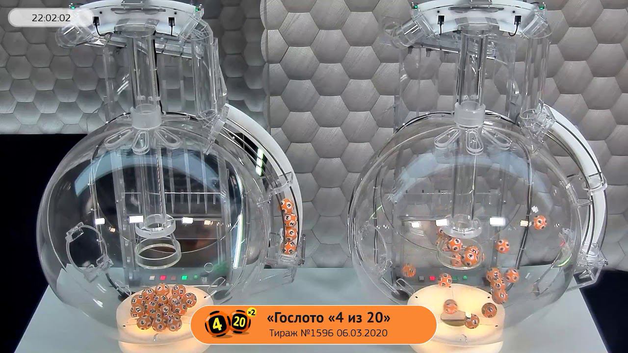 Столото представляет | Лотерея «Гослото «4 из 20». Тираж №1596  от 06.03.2020 г.