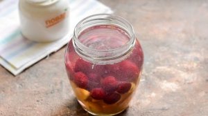 Компот из вишни и персиков на зиму