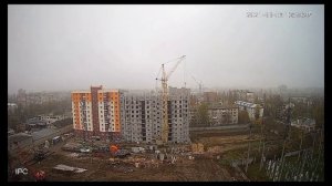 Работа башенного крана КБ-405