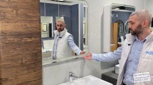 Сантехника.ру Тумба Style Line Атлантика 80/Раковина Style Line Andrea Атлантика/Зеркало Атлантика