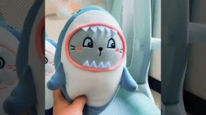 мягкая игрушка кот в акуле