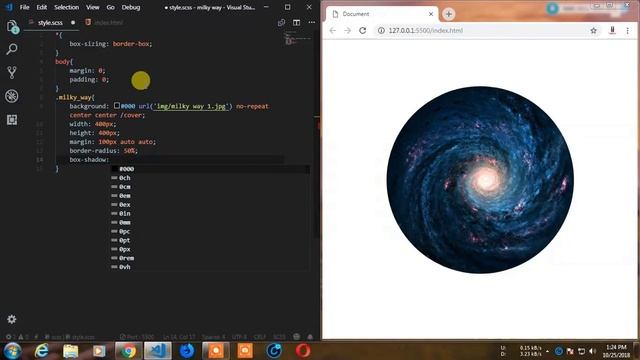 Pure CSS Animated Milky Way Css-Trick