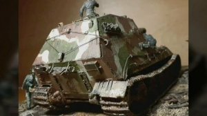 Миниатюра 1 :35. Германская сверхтяжелая 305 - мм САУ "Бэр", или "Грилли"