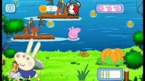 The pig Peppa on the river Свинка Пеппа на реке Приключения для детей обзор игры