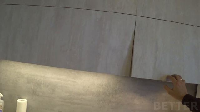 Кухня Бетон без ручек смотреть онлайн