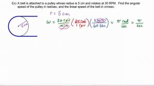 Math 142, 3.4 Part 2, Word Problems involving Angular Speed and Linear Speed