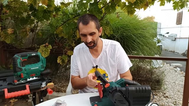Parkside PBSD 600 A1 szalagcsiszoló  Lidl  kicsomagolás bemutatás Unboxing