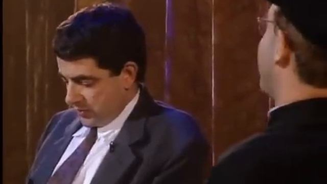 Rowan Atkinson interviewing Elton John