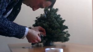 Украшение ёлки лентами