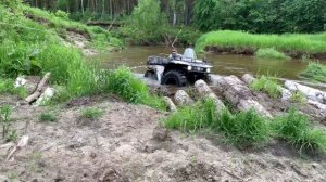 Квадроцыкл Росомаха плавает