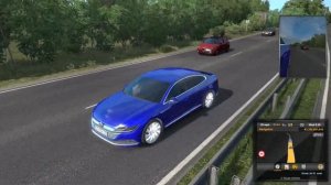 ETS2 1.37 Mods |Car Mod| - Visit City with Lovely Car of Volkswagen Passat/Arteon V1R30 Mod