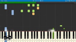 Неприятность эту мы переживем (из м/ф Лето кота Леопольда) (на пианино Synthesia cover) Ноты и MIDI