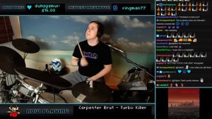 Carpenter Brut - Turbo Killer (Drum Cover) -- The8BitDrummer