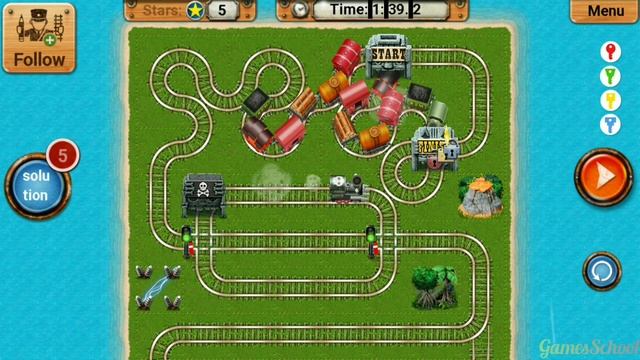 Rail Line Track Maze Puzzle Game | Rail Maze 2 | Android Gameplay #392 смотреть онлайн