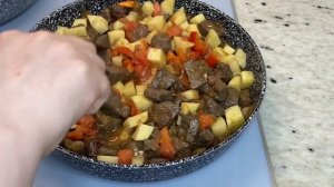 Очень сочная, мягкая и вкусная говяжья печень и говяжье сердце!