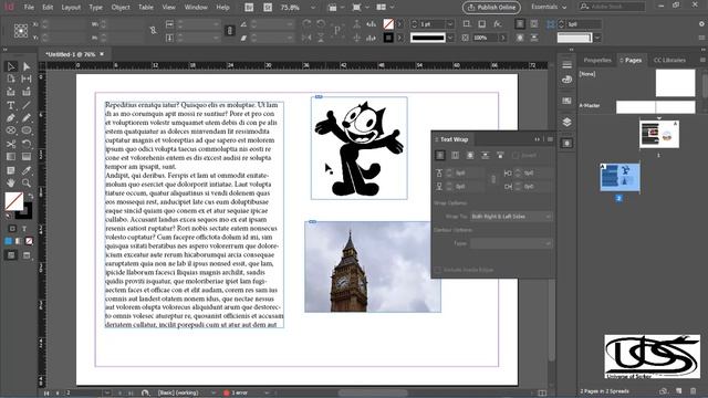 InDesign for Beginners | Text Wrap in Adobe InDesign | Indesign in Urdu & Hindi Basic Course смотреть онлайн
