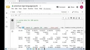 American Sign Language Detection using YOLO V5 Object Detection