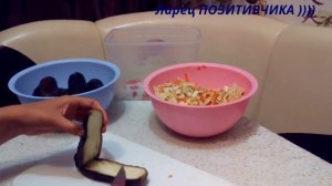фаршированные баклажаны  с капустой