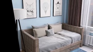 Визуализация детской комнаты 16 квм