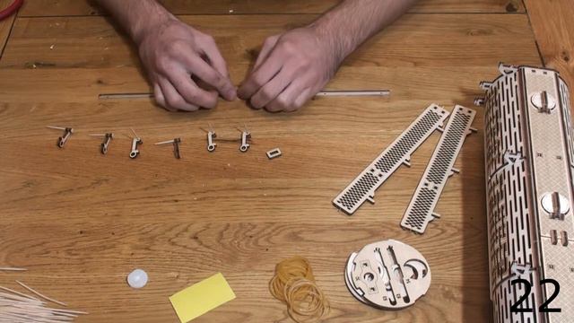 "Tank Trailer" - WoodTrick mechanical 3D model constructor kit смотреть онлайн