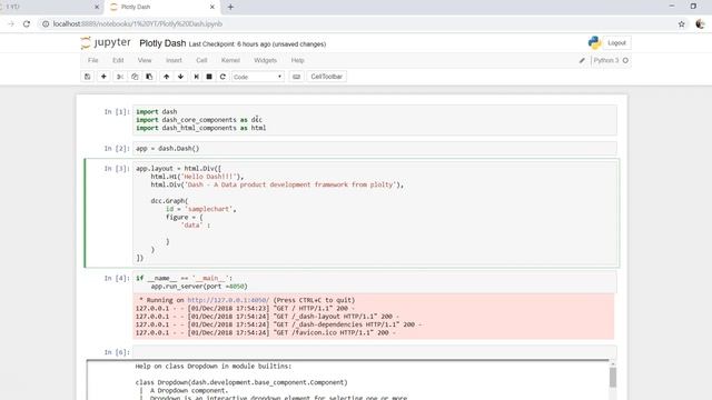 Creating First Chart in Plotly Dash | Plotly Dash Tutorial Part -3