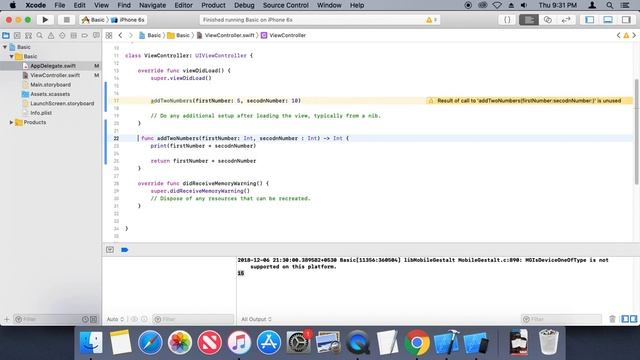 How to use Function parameters and return value-iOS development for beginners-Latest tutorials 2022