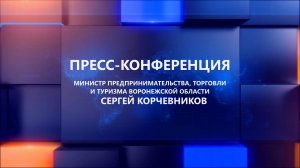 Пресс-конференция министра предпринимательства, торговли и туризма ВО Сергея Корчевникова