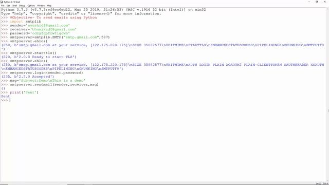 Python Send Mail with smtplib Implementation - Code Practice