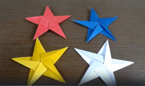 Оригами Звезда из бумаги