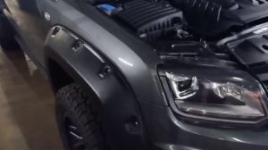 Тюнинг VW Amarok с усиленной подвеской,лебедкой и расширителями арок
