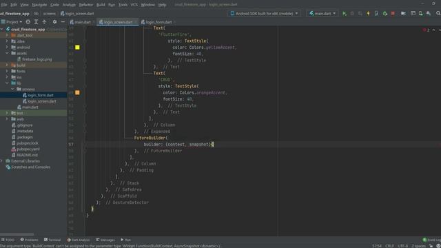 Learn Flutter & Firebase and Build Flutter WEB, Android & iOS App - Flutter 2.5 Full Course 2021