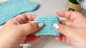 Медвежьи ушки спицами