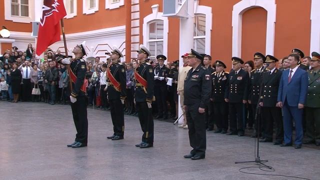Посвящение во Всероссийское движение «Юнармия»  учащихся «Морской школы» Московского района