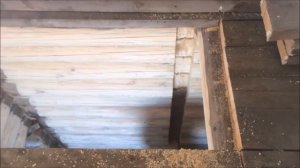 Урок по сборке перегородки с учетом усадки.