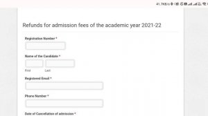 How to get Admission fee refund of session 2021-22 for UG and PG Courses who can claim#du Last date